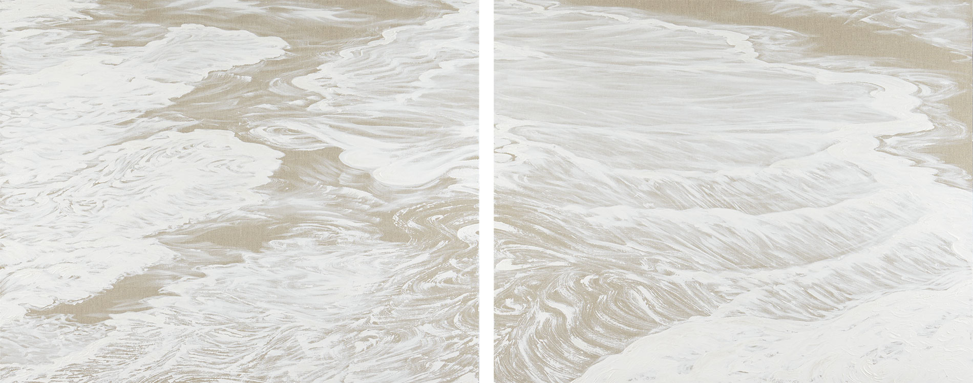 Silenzi di bianco (2014)
dittico 100x240 cm