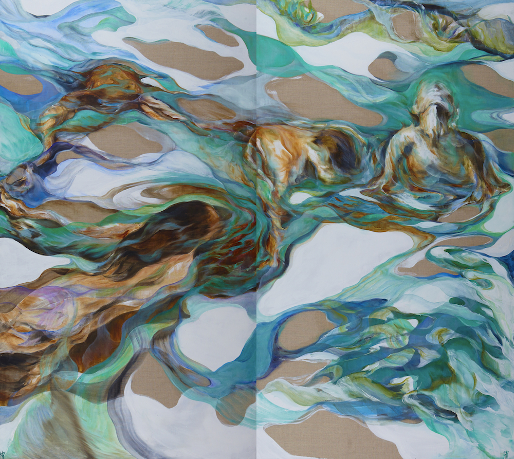 Forme d'acqua (2017) diptyque 180 x200 cm