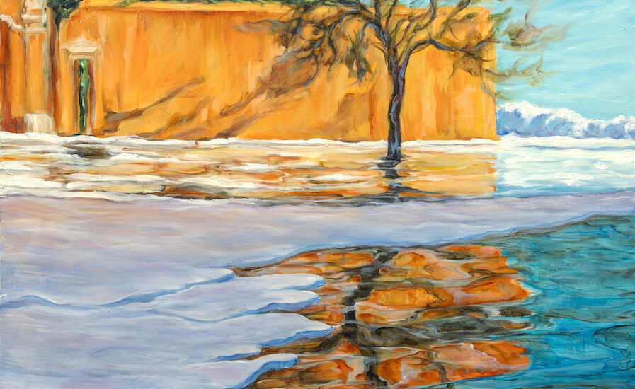 lo specchio della vita, olio su tela, 80 x 60 cm 2023