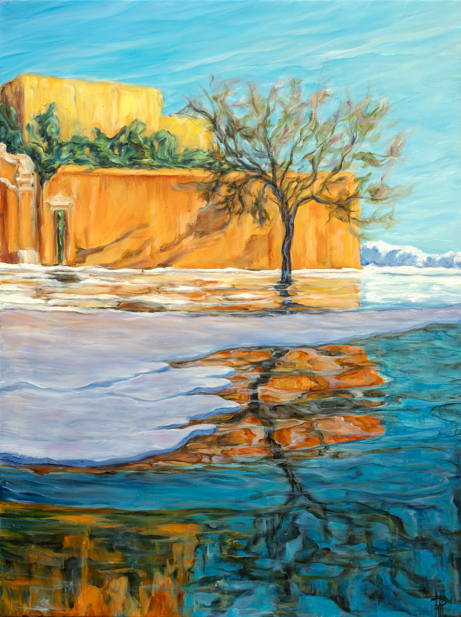 lo specchio della vita, olio su tela, 80 x 60 cm 2023