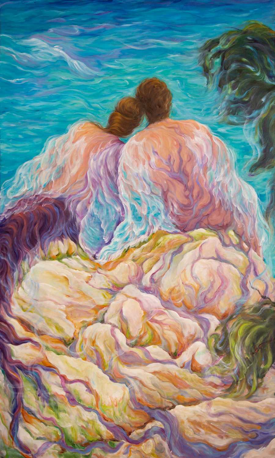 Extase Cosmique 3, oilo su tela, 172x103, 2022
