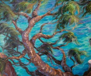 Extase cosmique 4, olio su tela, 172x134 cm, 2022